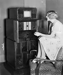 Kombinierter Fernseh- und Rundfunkempfänger (Foto 1933)