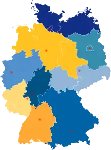 Bundesbank 9 Hauptverwaltungen (ehemalige Landeszentralbanken)