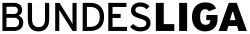 Abgebildet ist das Logo der deutschen Fußball-Bundesliga von 2010–2017. Es besteht aus der Schrift "Bundesliga". Die Schriftfarbe ist schwarz. Der Text lautet "Bundesliga".