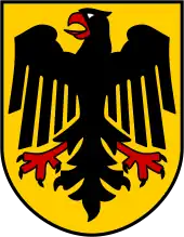 Bundesschild, wie es auf der Bundesdienstflagge Verwendung findet