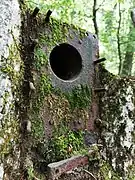 Anschluss-flansch am Bunker 151