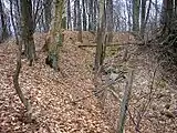 Der Hauptgraben nach Westen
