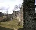 Der Westteil der Burgruine