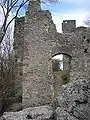 Gegenblick nach Osten zum Bergfried