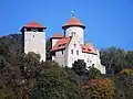 Burg von Treffurt aus.
