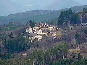 Burg Steyersberg in der Katastralgemeinde Haßbach