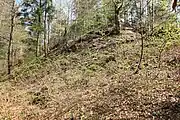 Bild 6: Die Südwestseite des Kernburgbereiches