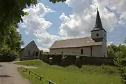 Bild 5: Ansicht der Kapelle Sankt Moritz mit dem Eremitenhäuslein