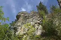 Bild 3: Südliche Spitze des Felsspornes