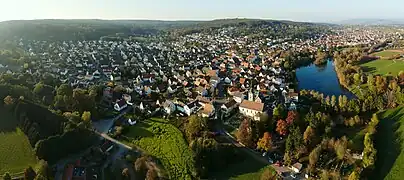 Luftaufnahme von Burk