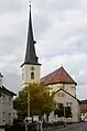 Die Kirche in Burkardroth
