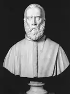 Büste von Tintoretto, geschaffen von Antonio Bianchi (1858)