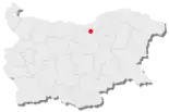 Karte von Bulgarien, Position von Bjala hervorgehoben