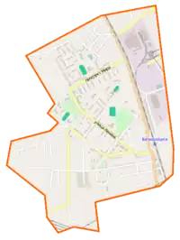 Karte von Weißrussland, Position von Belaasjorsk hervorgehoben