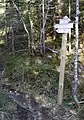 Wegweiser zum Wanderpfad