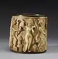 Pyxis mit Motiven aus der griechischen Mythologie, byzantinisch, 5.&nbsp;Jh. n.&nbsp;Chr.