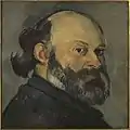 Paul Cézanne: Porträt des Künstlers mit Blick über die Schulter