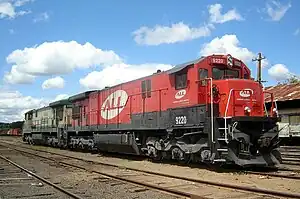 Lok der brasilianischen Bahngesellschaft ALL