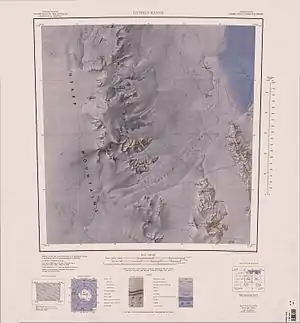Topografische Karte der Daniels Range