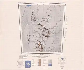 Topographische Karte von 1967