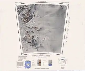 Karte von 1988, Klein-Gletscher ganz im Südwesten