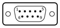DE-9a9-pol Stift (männlich)