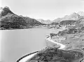 Silsersee mit Kursaal Maloja, um 1906, heute Maloja Palace