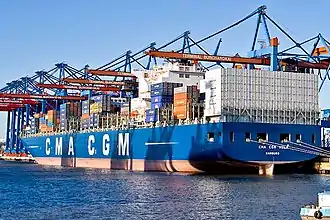 Container-Terminal Burchardkai Schiffsabfertigung an Liegeplatz 1 (2008)