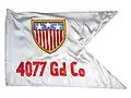 Flagge der 4077th Guard Company