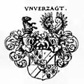 Wappen der Freiherrn von Unverzagt, nach Siebmacher