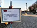 Hinweisschild am Wörtplatz in Tauberbischofsheim
