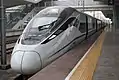 Testzug CRH380D (Zefiro 380) der chinesischen Staatsbahn in Guangzhou
