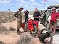 Postrzygacz mit seinem speziellen Bush-Bike