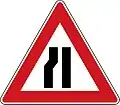 A-6bFahrbahnverengung (einseitig links)
