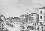 Einweihung der Neuen Aula am 31. Oktober 1845 (Lithographie)