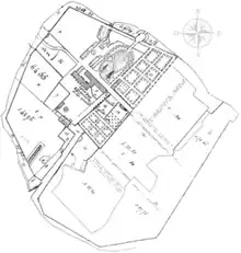 Plan der Abtei aus dem Jahr 1818