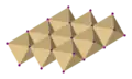 Schicht aus kantenverknüpften [CdI6]-Oktaedern in CdI2