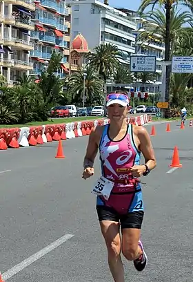 Caitlin Snow im Ironman France, 2015