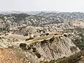 Badlands von Aliano bekannt als Calanchi, Italien