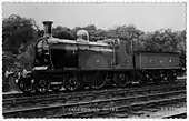 Die erhaltene Single-Lokomotive Nr. 123
