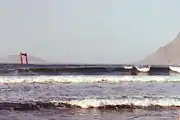 1982 gesunkener Frachter vor Caleta de Famara (1998)