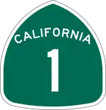 Straßenschild der California State Route 1