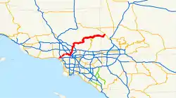 Karte der California State Route 2