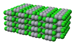 Struktur von Quecksilber(I)-chlorid