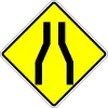 Verengte Fahrbahn