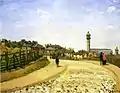 Camille Pissarro:Le Crystal Palace, Upper Norwood, um 1871