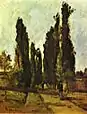 Une allée bordée d’arbres