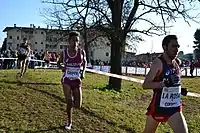 Stefano La Rosa (hier in führender Position eines Crosslaufs) belegte Platz&nbsp;zehn