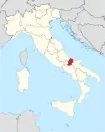 Lage innerhalb Italiens