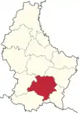 Lagekarte Kanton Luxemburg